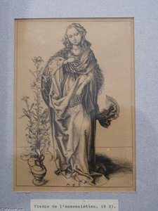 Engraving On Copper Of The Annunciation — Martin Schongauer