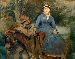 The Donkey Ride — Eva Gonzalès