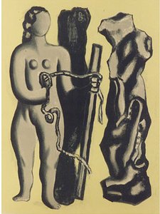 Woman On Yellow Background — Fernand Léger