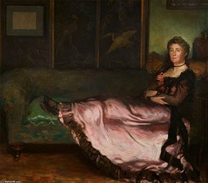 Lady On A Couch — Sir William Newenham Montague Orpen, Contemporary Realism