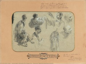 Several Figures Drawing Sketch — Domingos António De Sequeira, Neoclassicism