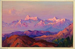 Evening Glow, Himalayas — Eliot Clark