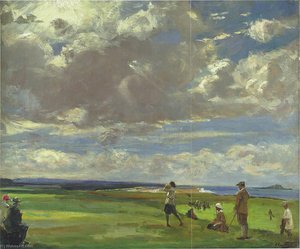 Golf Links At North Berwick — Sir John Lavery