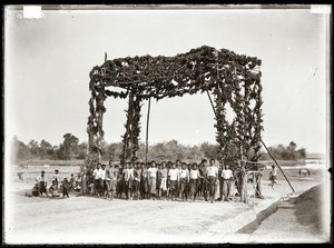 A Welcome Arch Erected At Huai Lua — Sarnak Ho Chot Mai Het Haeng Chat