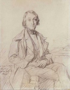 Portrait Of Jean-gaspard-félix Larcher Ravaisson-mollien — Théodore Chassériau, Romantic Neoclassicism