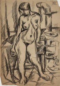 The Model By The Stove — Pyotr Konchalovsky