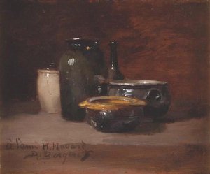 Nature morte poteries et vases