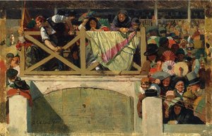At The Corrida — Jehan Georges Vibert