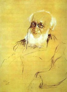 Portrait Of P. Semenov-tyan-shansky — Valentin Alexandrovich Serov, Impressionism