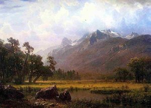 The Sierras Near Lake Tahoe, California — Albert Bierstadt
