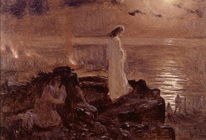 Jesús En El Lago Tiberiades (boceto) — Antonio Muñoz Degrain