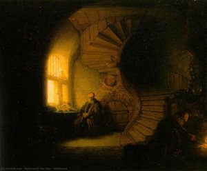 Meditation — Rembrandt Van Rijn, Dutch Baroque