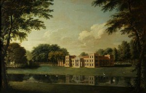 The North Front Of The Vyne — Johann Heinrich Müntz, Neoclassicism