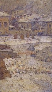 Square In Front Of The Museum Of Fine Arts In Moscow — Vasily Ivanovich Surikov