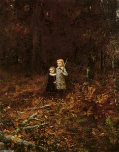 Babies In The Woods — Jonathan Eastman Johnson