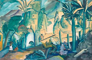 Landscape With Palm Trees, India — Aleksey Ilych Kravchenko