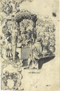 The Prodigal Son Being Entertained By Musicians, The Harvest Taking Place In The Distance — Christoph Murer