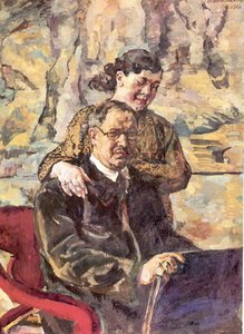 Self-portrait With Wife — Pyotr Konchalovsky