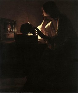Die Reuende Magdalenen — Georges De La Tour, Baroque