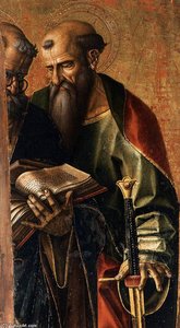 St Peter And St Paul (detail) — Carlo Crivelli, Late Gothic