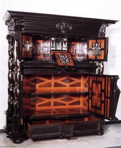 Cupboard (interior) — Herman Doomer, Dutch Golden Age