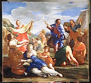 Les Israelites Recueillant La Manne — Đovani Frančesko Romaneli