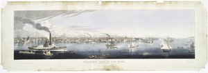 Panoramic View Of New York (taken From The North River) — Robert Havell