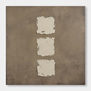 Tectonic Stillness: A Meditative Exploration Of Layered Earth And Sculptural Relief — David Moreau, Plaster & Texture Art