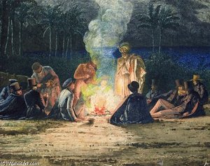 Artist's Halt In The Desert — Richard Dadd