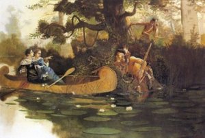 Lauras Capture By The Indians — Charles Marion Russell