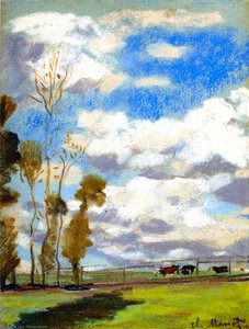 Three Cows In A Pasture — Claude Monet