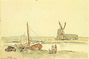 A Boat On The Canal — Pablo Picasso, Early Cubism