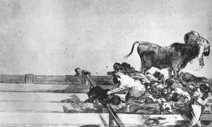 Unfortunate Events In The Front Seats Of The Ring Of Madrid — Francisco José De Goya Y Lucientes