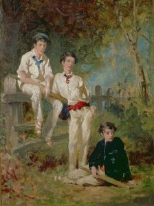 Three Young Cricketers — George Elgar Hicks