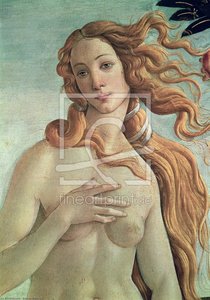 Venus, Detail From The Birth Of Venus — Sandro Botticelli, Early Renaissance