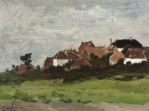 Houses In A Landscape — Paul Joseph Constantine Gabriel