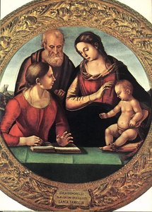 Madonna And Child With St Joseph And Another Saint — Luca Signorelli