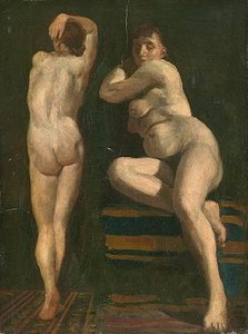 Figure Studies (two Nudes) — George Benjamin Luks