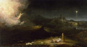 The Angel Appearing To The Shepherds — Thomas Cole, Romantic Landscape
