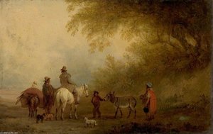 Gypsies Striking Camp — Edmund Bristow