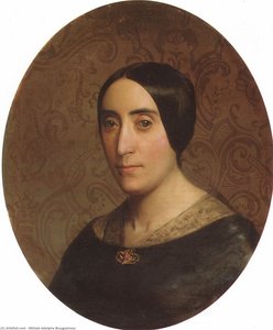 A Portrait Of Amelina Dufaud Bouguereau — William-adolphe Bouguereau