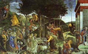 Scenes From The Life Of Moses — Sandro Botticelli, Early Renaissance
