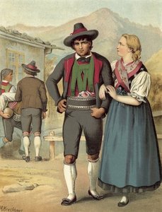German Costume Tyrol Meran — Albert Kretschmer