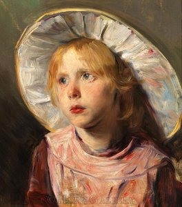 Portrait Of A Young Girl — Bertha Wegmann