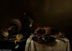 Still Life Of Food And Drink — Willem Claesz Heda