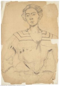 Portrait Of A Woman — Ferdinand Hodler, Symbolist Painting