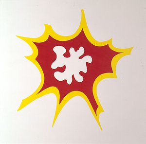 Collage Für Explosion Zentrum (für Ileana Sonnabend) — Roy Lichtenstein