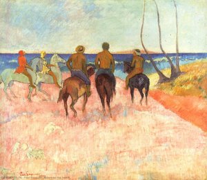 Riders On The Beach — Eugène Henri Paul Gauguin, Post-impressionism