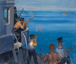 Sinking A Floating Mine With Rifle Fire — Stephen Bone