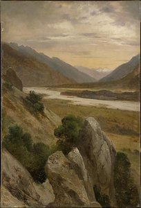 Alpine Landscape — Alexandre Calame, Romanticism
